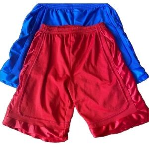 Red and Blue Athletic Shorts